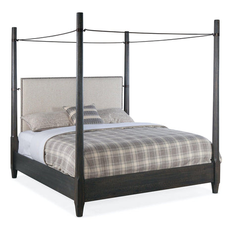 Big Sky Cal King Poster Bed With Canopy - | Hooker | Home Elegance USA