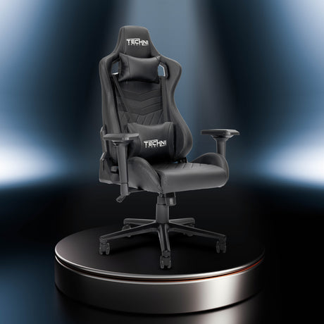 Techni Sport TS-83 Ergonomic High Back Racer Style PC Gaming Chair, Black - Home Elegance USA