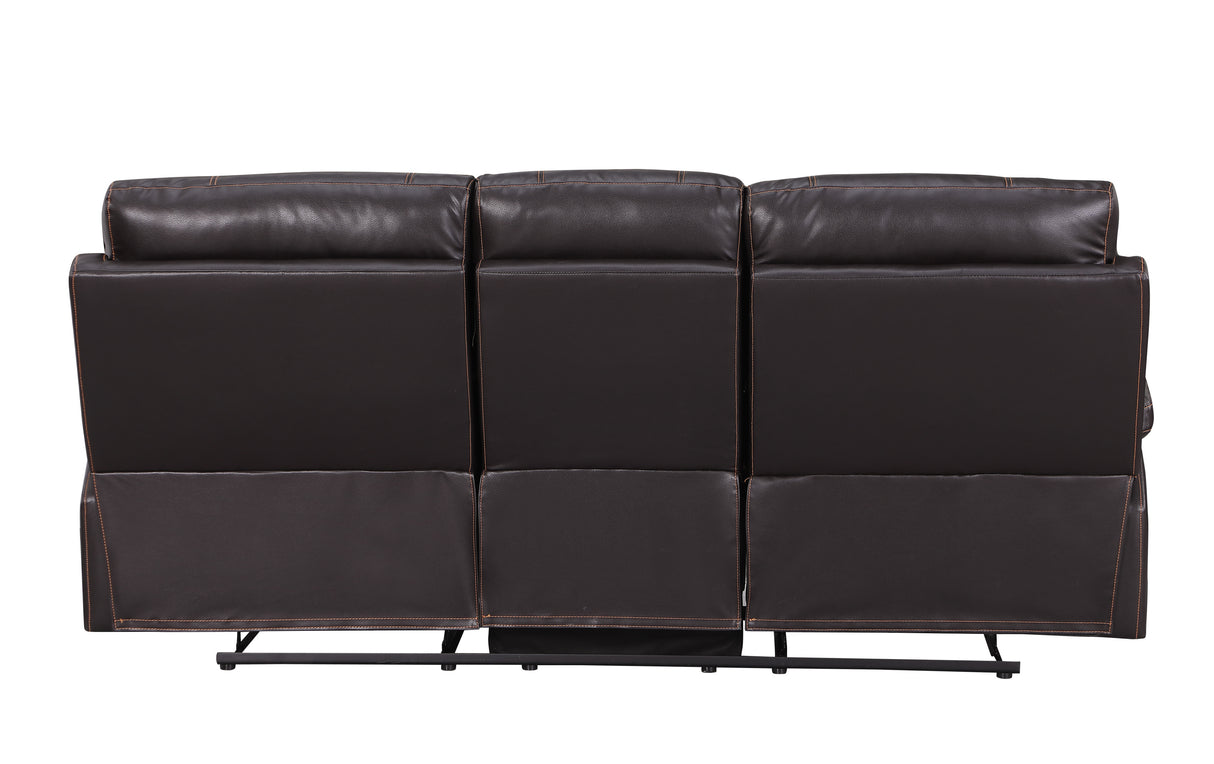 Global United Leather-Air Recliining Sofa Home Elegance USA