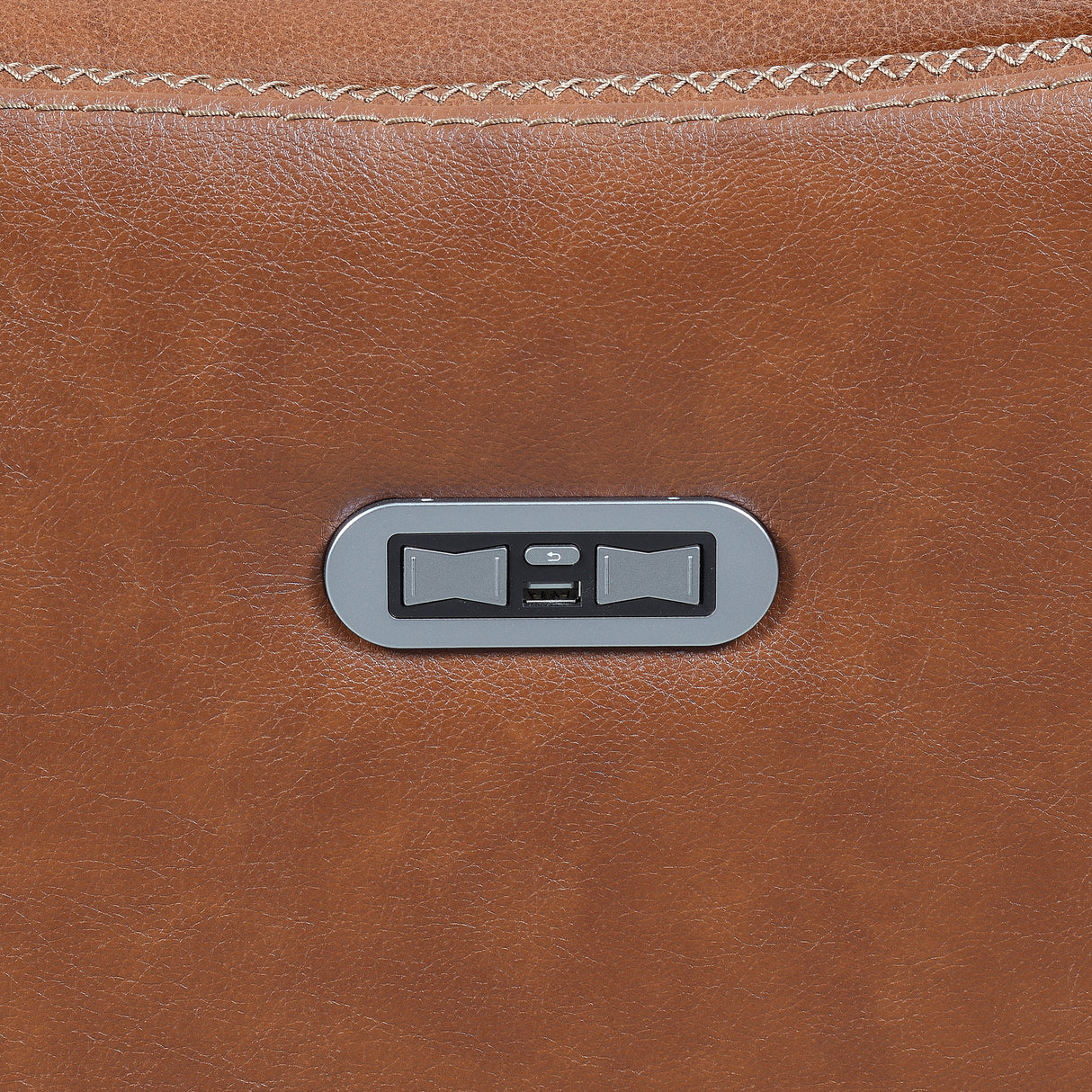 Contemporary Style Motion Set - Top-Grain Leather, Power Headrest and Footrest - Fashion-Forward Colors, Convenient USB Charging Home Elegance USA