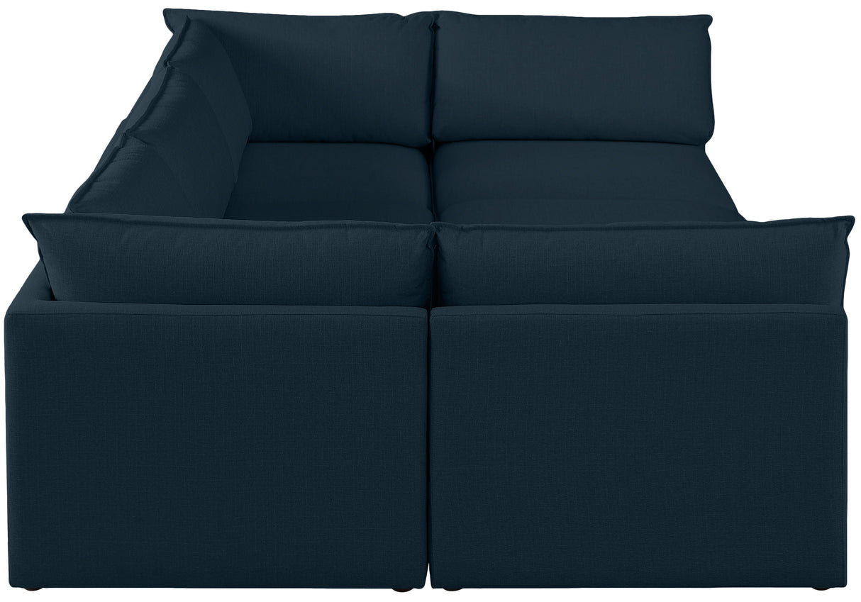 Mackenzie - Modular Sectional 6 Piece - Navy - Home Elegance USA