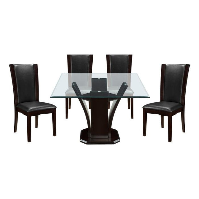 Daisy 5 Piece Dining Room Set In Espresso 710 - 54Sq*5 | Homelegance | Home Elegance USA