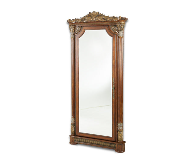 Aico Furniture - Villa Valencia Accent Floor Mirror In Chestnut - 72062-55