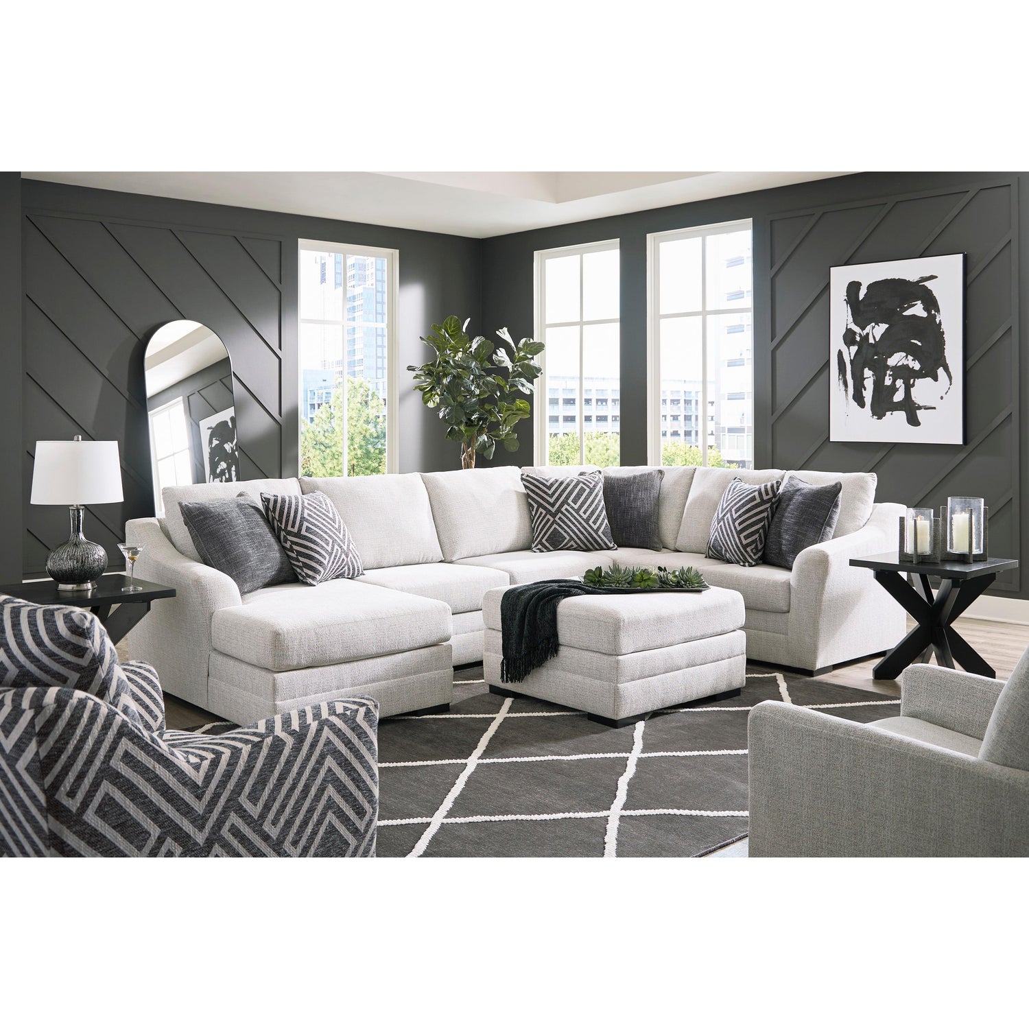 Benchcraft Koralynn Fabric 3 Pc Sectional 5410216/5410234/5410249 | Ashley | Home Elegance USA