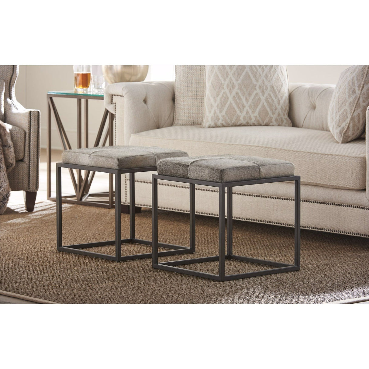 Curated Safari Ottoman | Universal