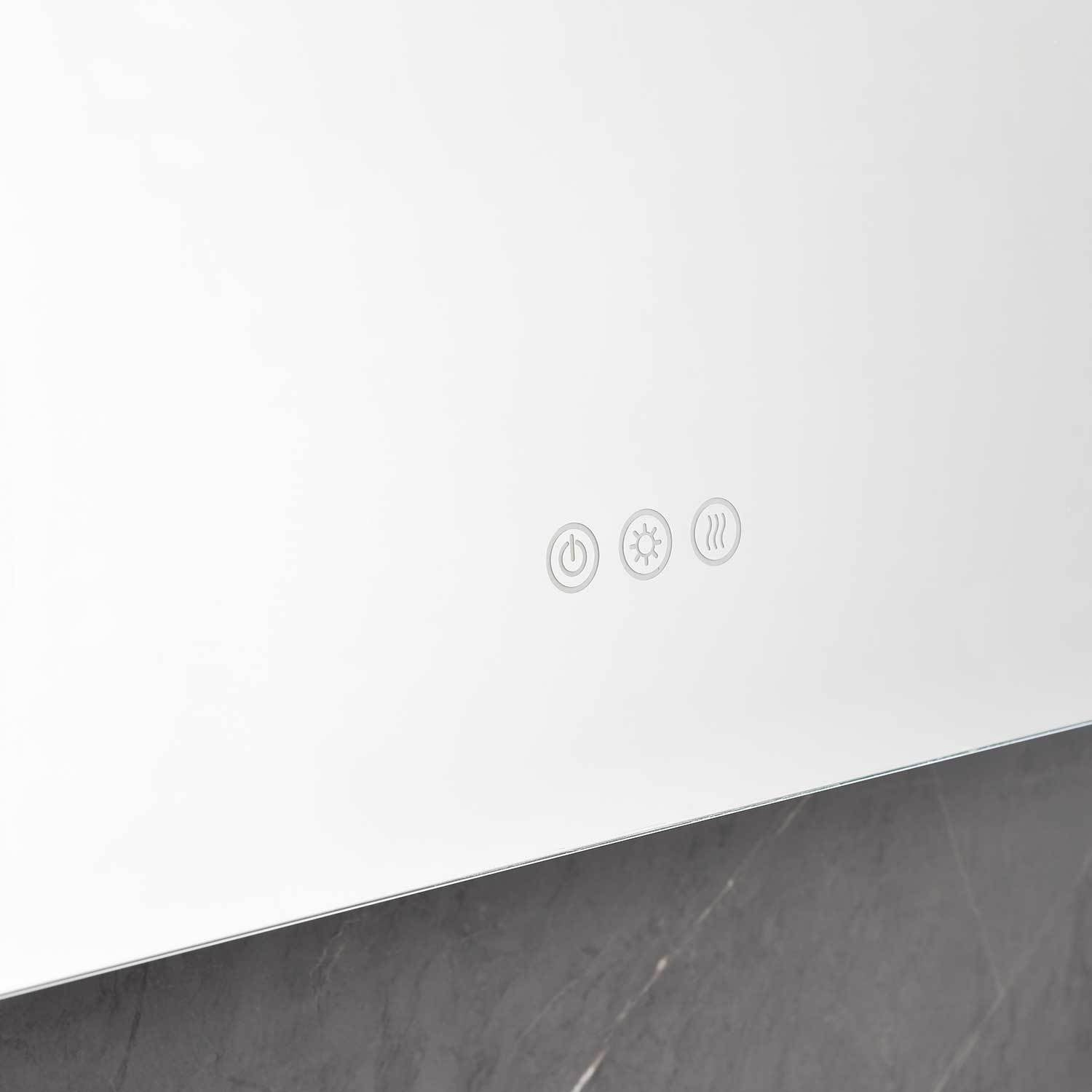 40in. W x 30 in. H LED Large Rectangular Aluminum Alloy Surface Mount Medicine Cabinet with Mirror | Home Elegance USA