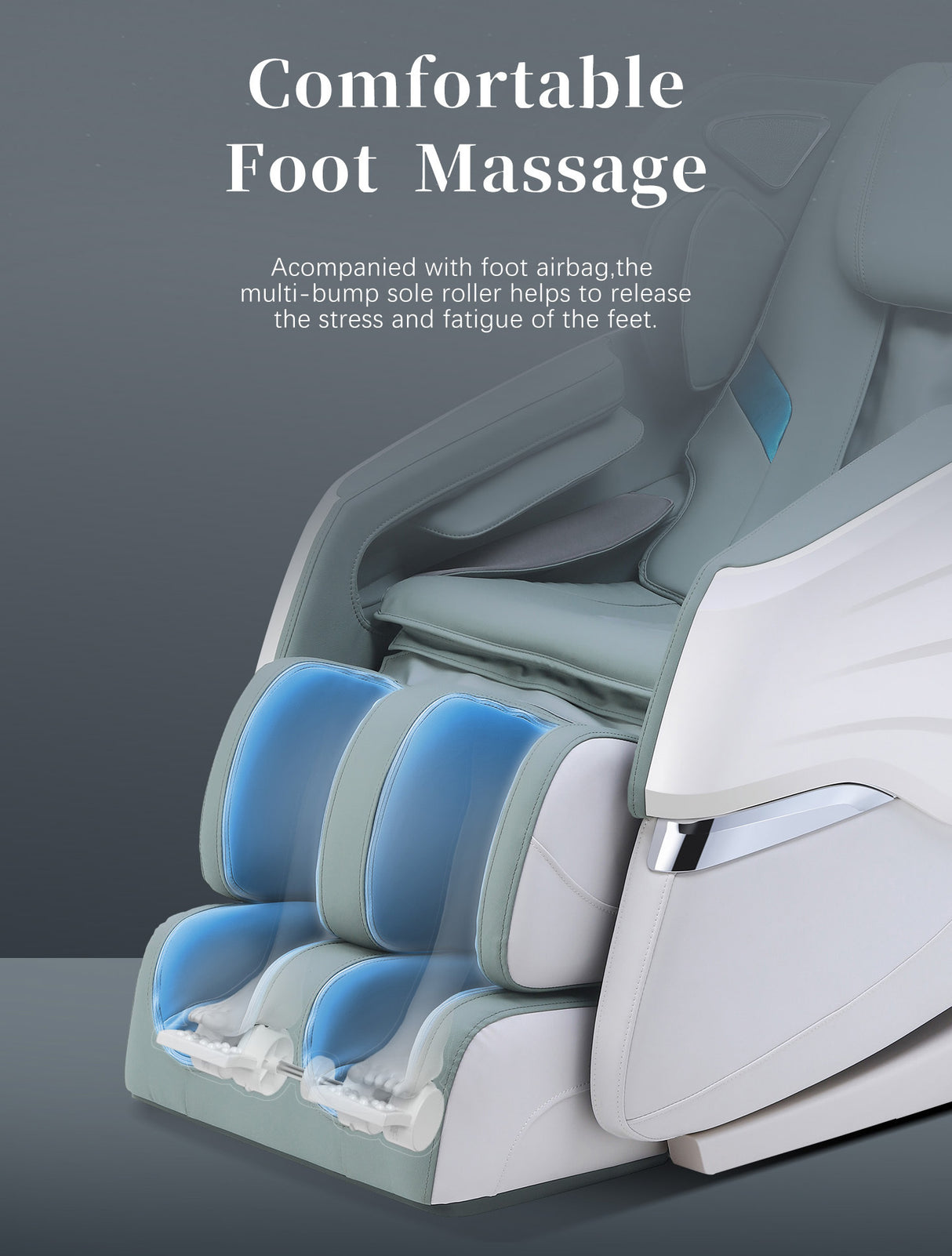 Massage Chairs SL Track Full Body Massage Recliner with Foot Roller,Airbag Massage,Zero Gravity, Bluetooth Speaker Black Home Elegance USA