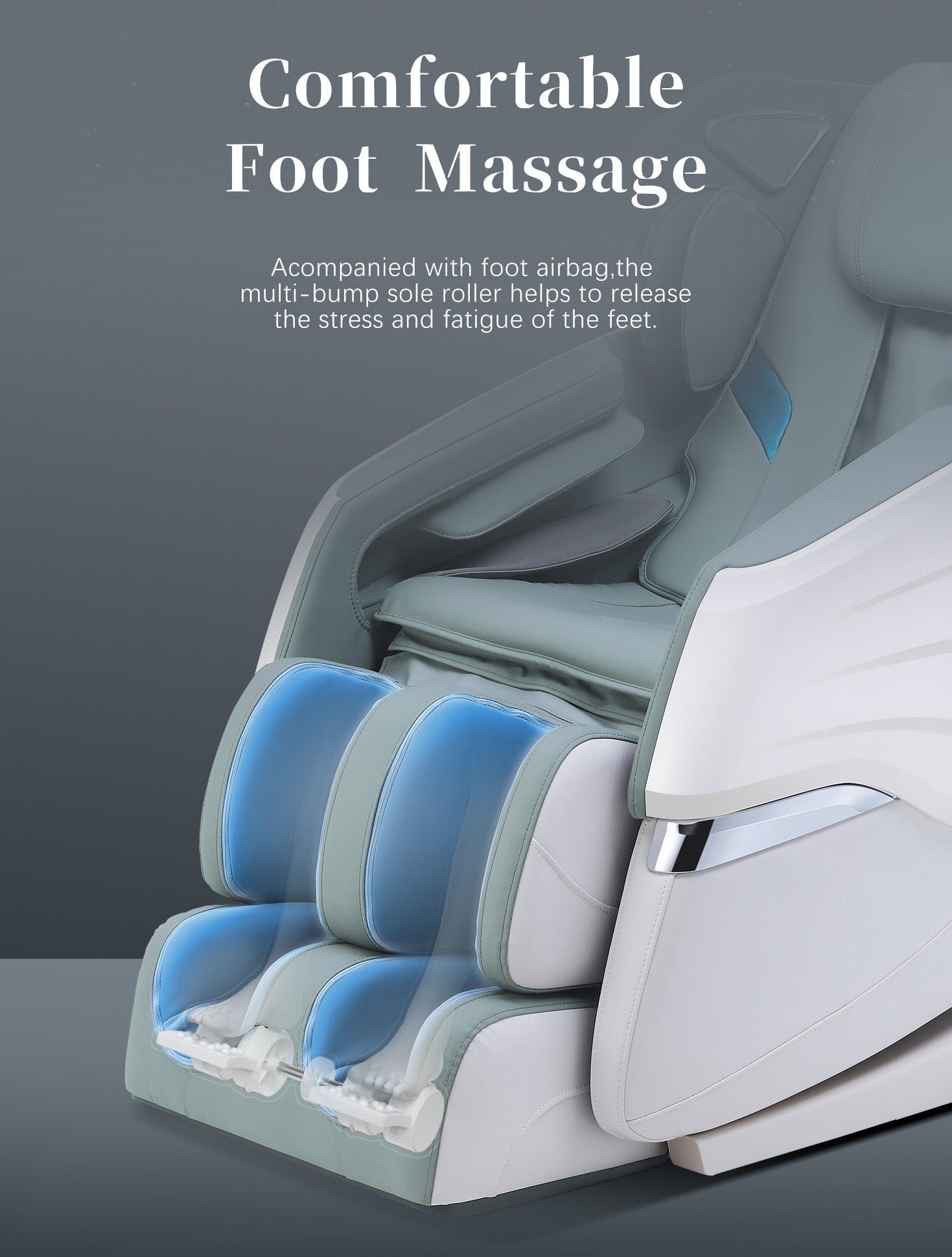 Massage Chairs SL Track Full Body Massage Recliner with Foot Roller,Airbag Massage,Zero Gravity, Bluetooth Speaker Black Home Elegance USA