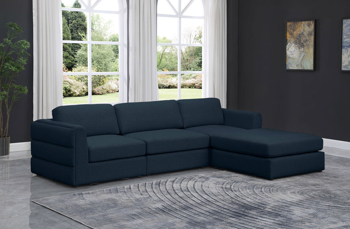 Beckham - Modular Sectional 4 Piece - Navy | Home Elegance USA