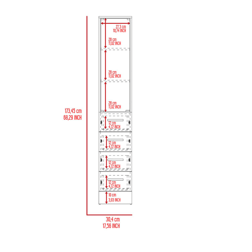 Montana 2 Piece Bathroom Set,  Acra Free Standing Vanity + Magna Linen Cabinet , White