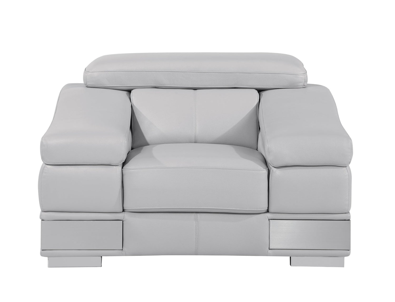 Top Grain Italian Leather Chair - Home Elegance USA
