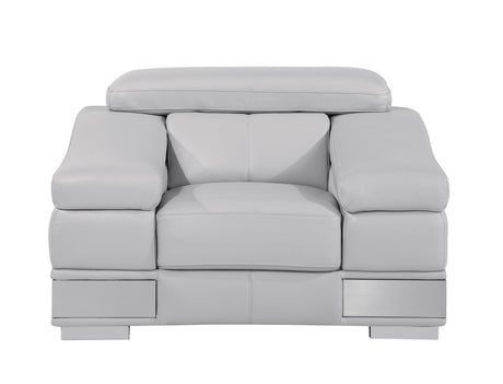 Top Grain Italian Leather Chair - Home Elegance USA