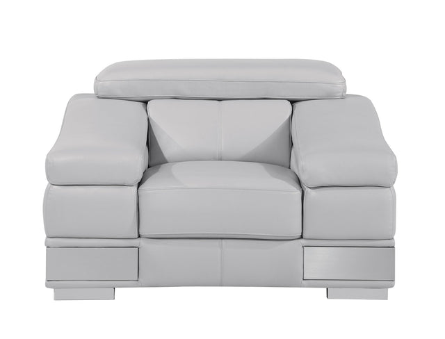 Top Grain Italian Leather Chair - Home Elegance USA