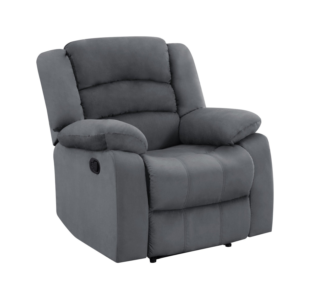 Global United Transitional Microfiber Fabric Recliner Chair