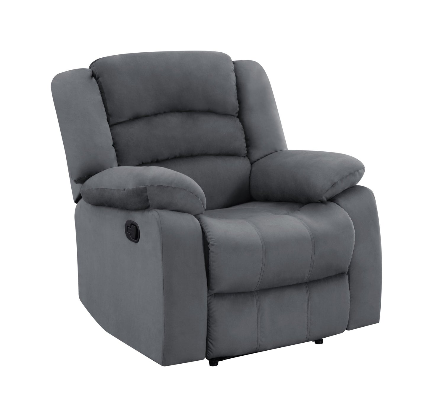 Global United Transitional Microfiber Fabric Recliner Chair