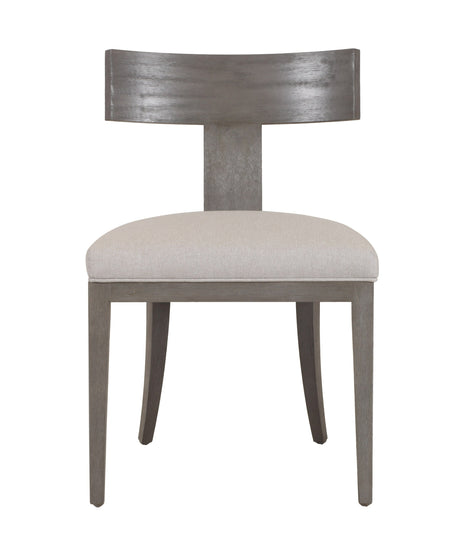 Vig Furniture Modrest Fabien - Mid-Century Modern Beige Linen + Grey Wash Dining Chair (Set of 2)