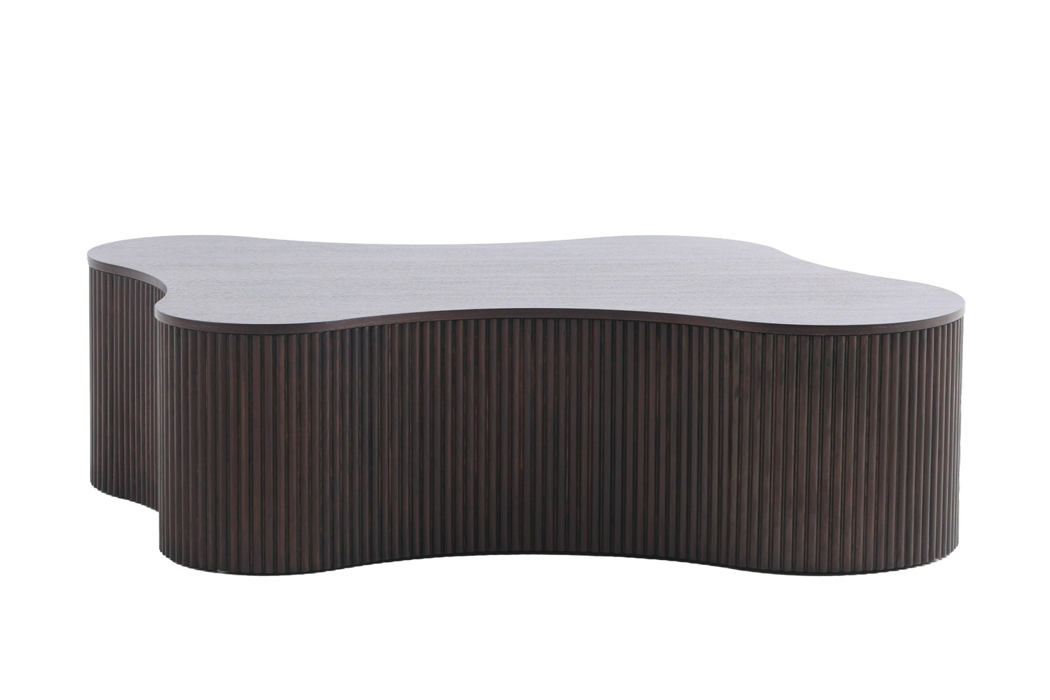 Vig Furniture Modrest Jessie - Modern Smoked Oak Freeform Coffee Table