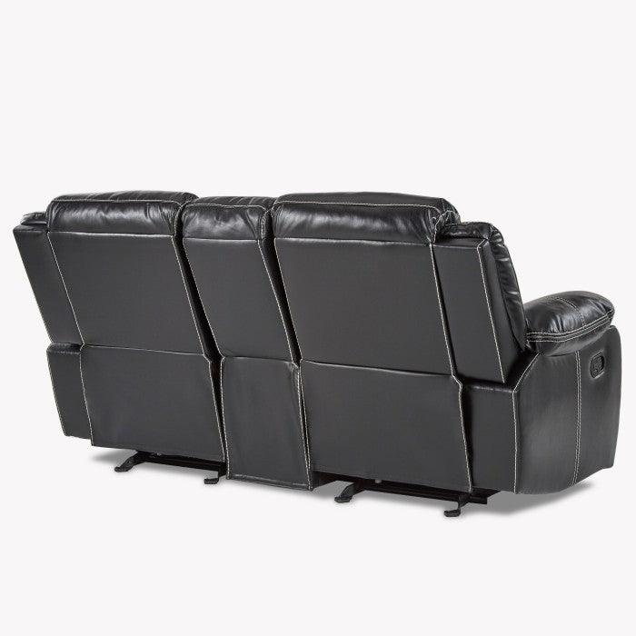 Bastrop Double Glider Reclining Loveseat With Center Console 8230Blk - 2 | Homelegance | Home Elegance USA