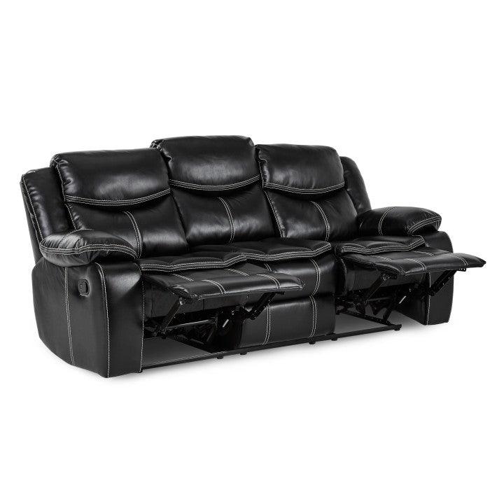 Bastrop Double Reclining Sofa 8230Blk - 3 | Homelegance | Home Elegance USA