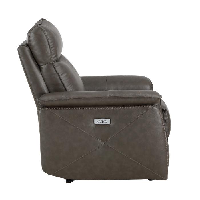Homelegance - Moroni Power Reclining Chair With Power Headrest In Dark Brown - 8259Rfdb-1Pwh