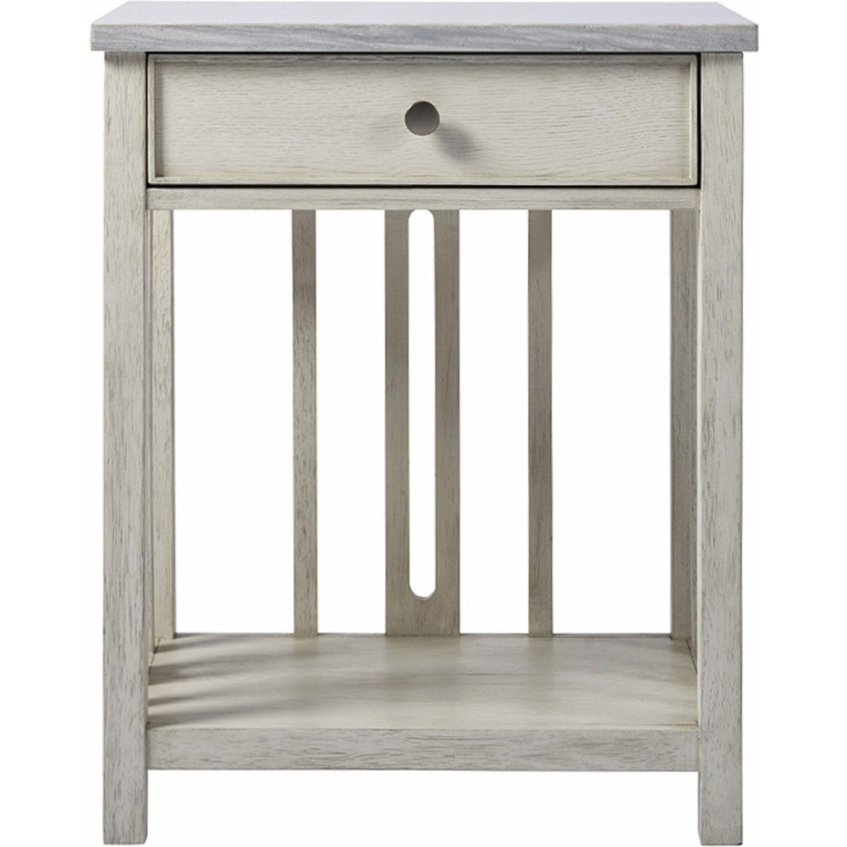 Coastal Living Bedside Table With Stone Top | Universal
