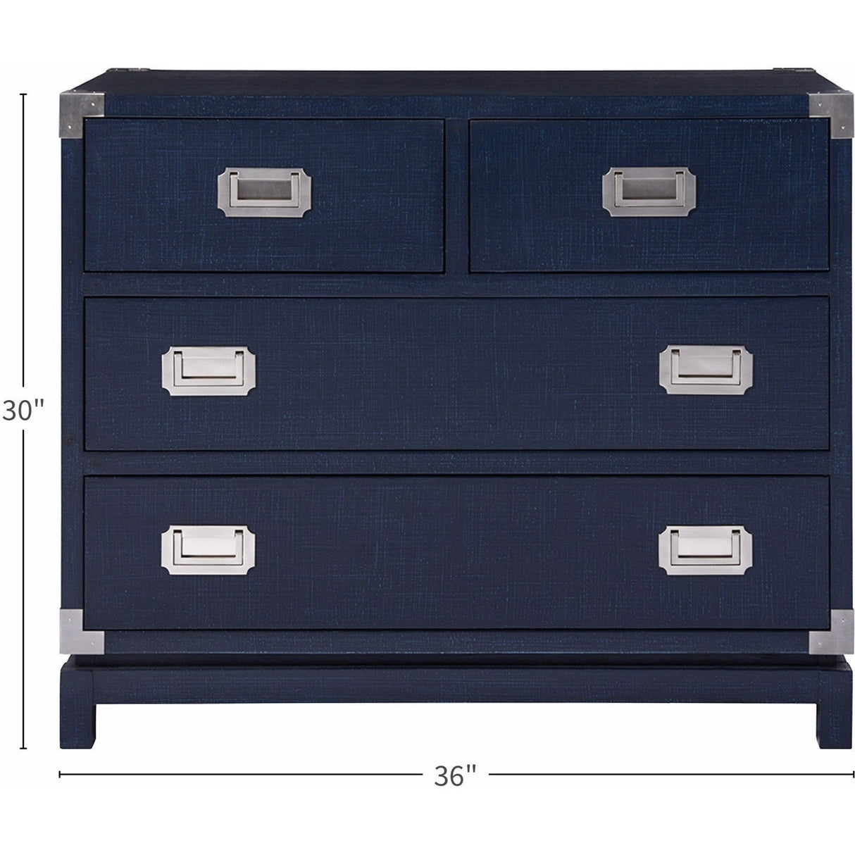 Coastal Campaign Chest Marina Finish 4-Drawer Storage – Universal Furniture