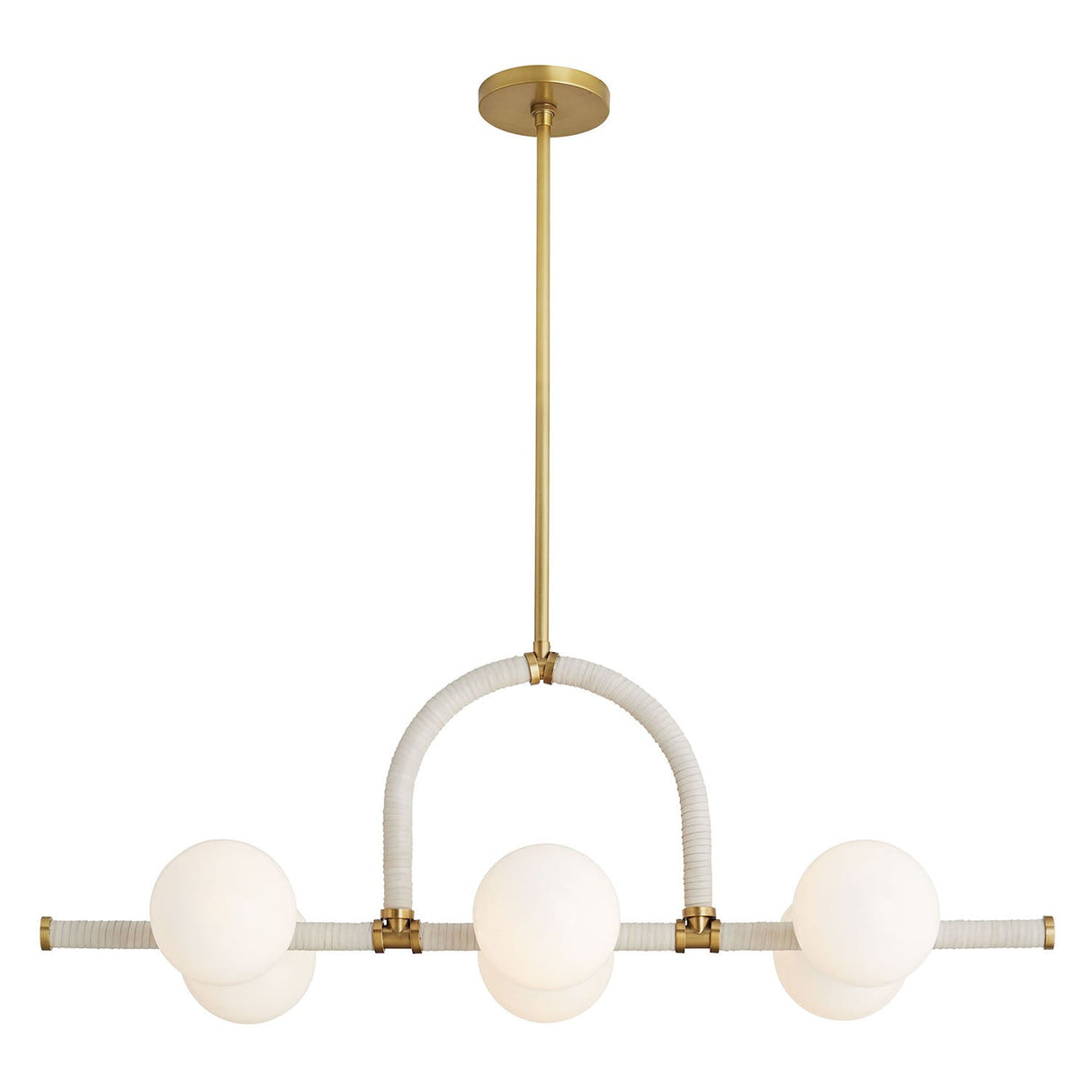 Arteriors Harrison Cream Linear Chandelier | Arteriors | Home Elegance USA