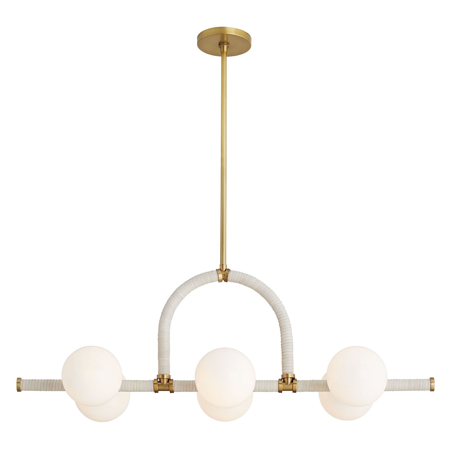 Arteriors Harrison Cream Linear Chandelier | Arteriors | Home Elegance USA