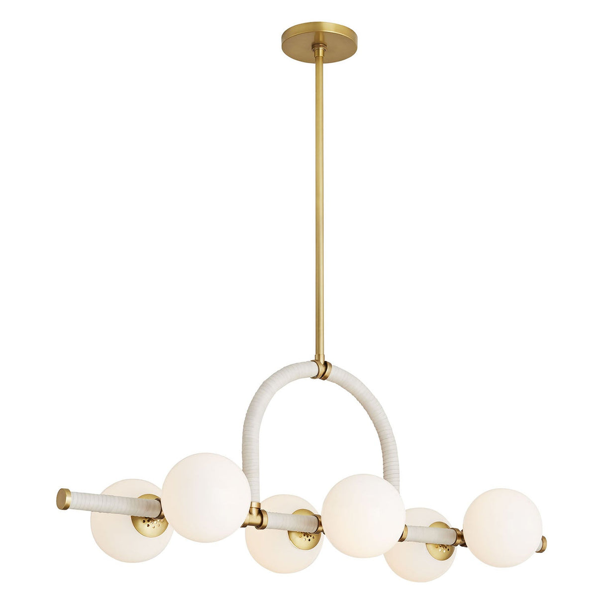 Arteriors Harrison Cream Linear Chandelier | Arteriors | Home Elegance USA