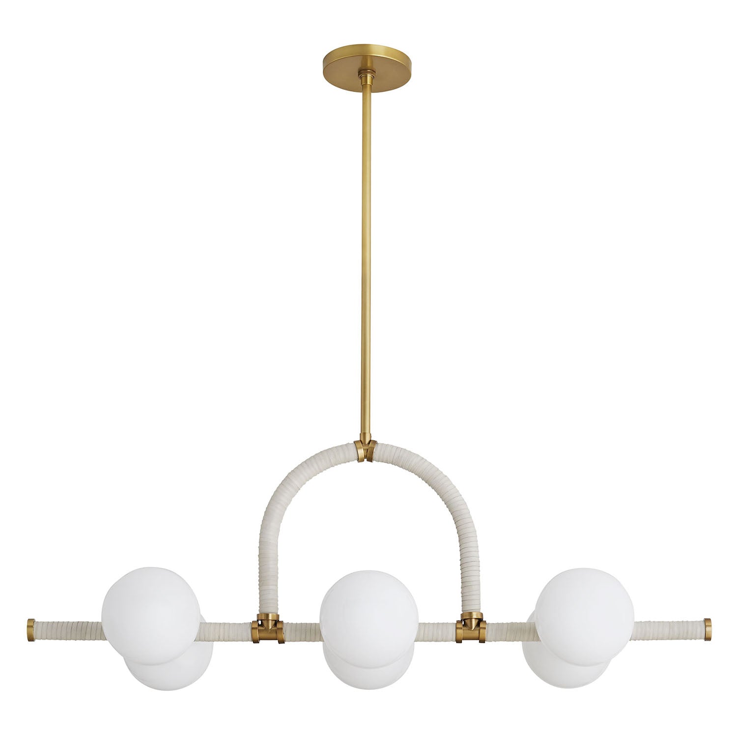 Arteriors Harrison Cream Linear Chandelier | Arteriors | Home Elegance USA