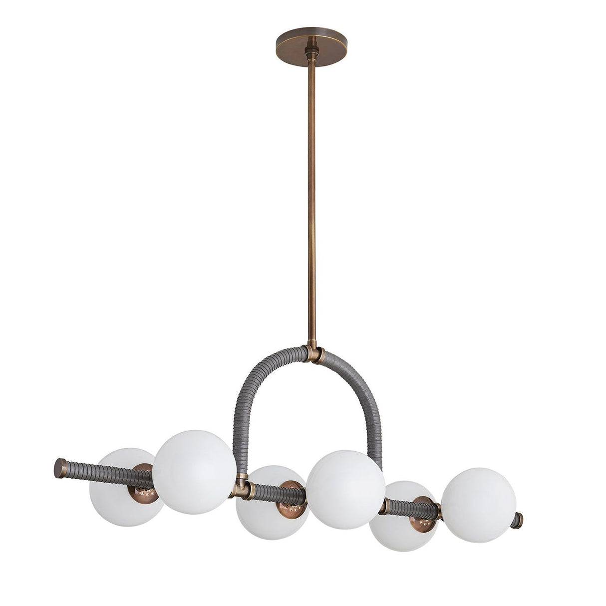 Arteriors Harrison Graphite Linear Chandelier | Arteriors | Home Elegance USA