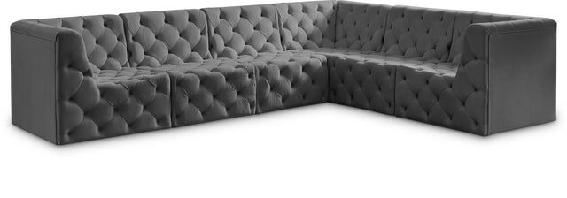 Tuft - Modular Sectional 6 Piece - Gray - Fabric - Home Elegance USA