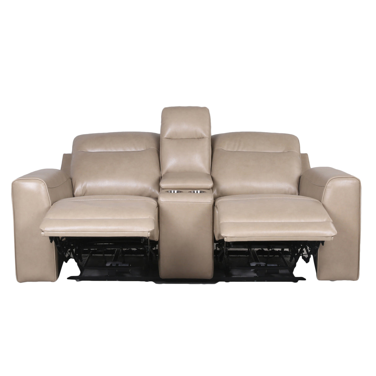 Transitional Leather Power Reclining Group - Style meets Comfort - Top-Grain Leather, Dual Power Footrest and Articulating Headrest - Luxurious Seating Home Elegance USA