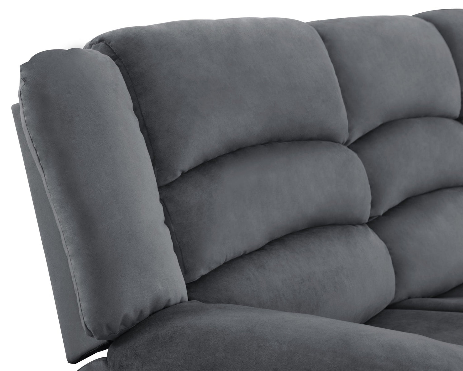 Global United Transitional Microfiber Fabric Recliner Chair