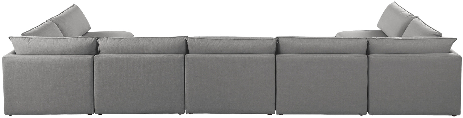 Mackenzie - Modular Sectional 7 Piece - Gray - Fabric - Home Elegance USA