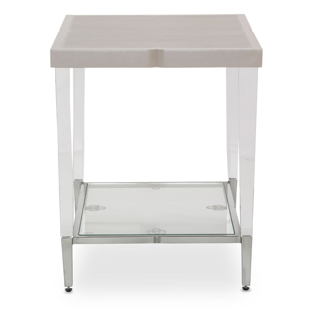 Camden Court End Table In Pearl - 9005202 - 126 | Aico | Home Elegance USA