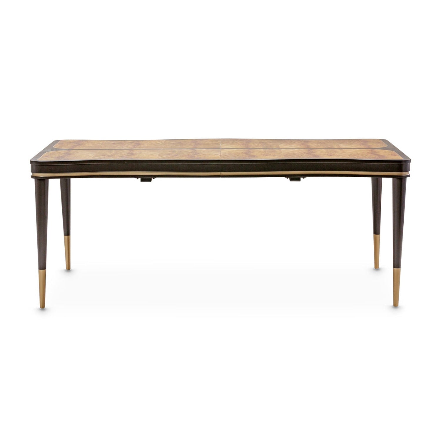 Michael Amini Malibu Crest Crotch Mahogany Rectangular Dining Table - Home Elegance USA