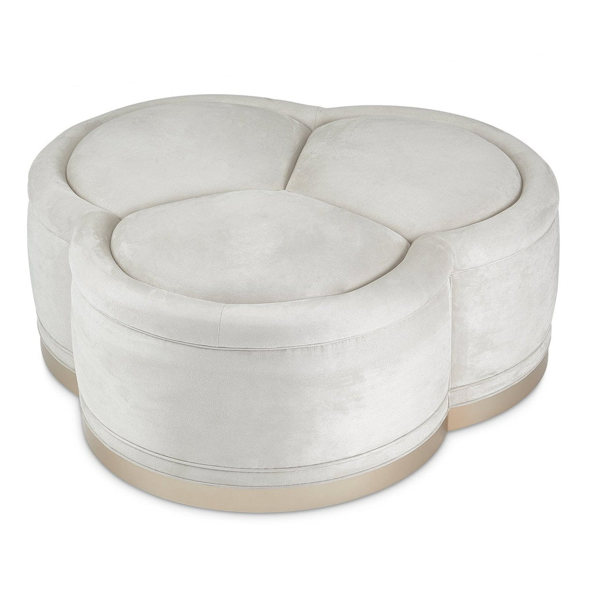 Michael Amini Malibu Crest Cocktail Ottoman - Home Elegance USA