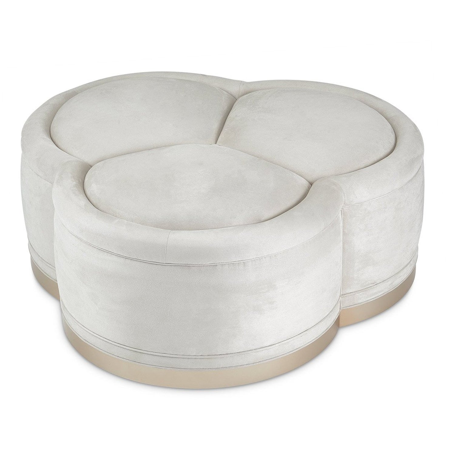 Michael Amini Malibu Crest Cocktail Ottoman - Home Elegance USA
