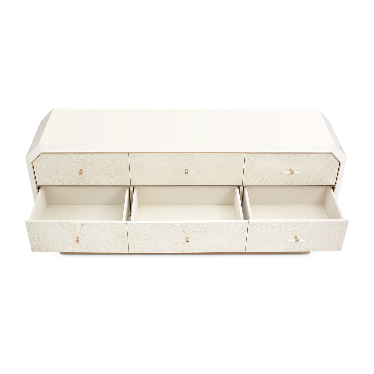 Aico Furniture - La Rachelle Storage Console-Dresser In Medium Champagne - 9034050-136