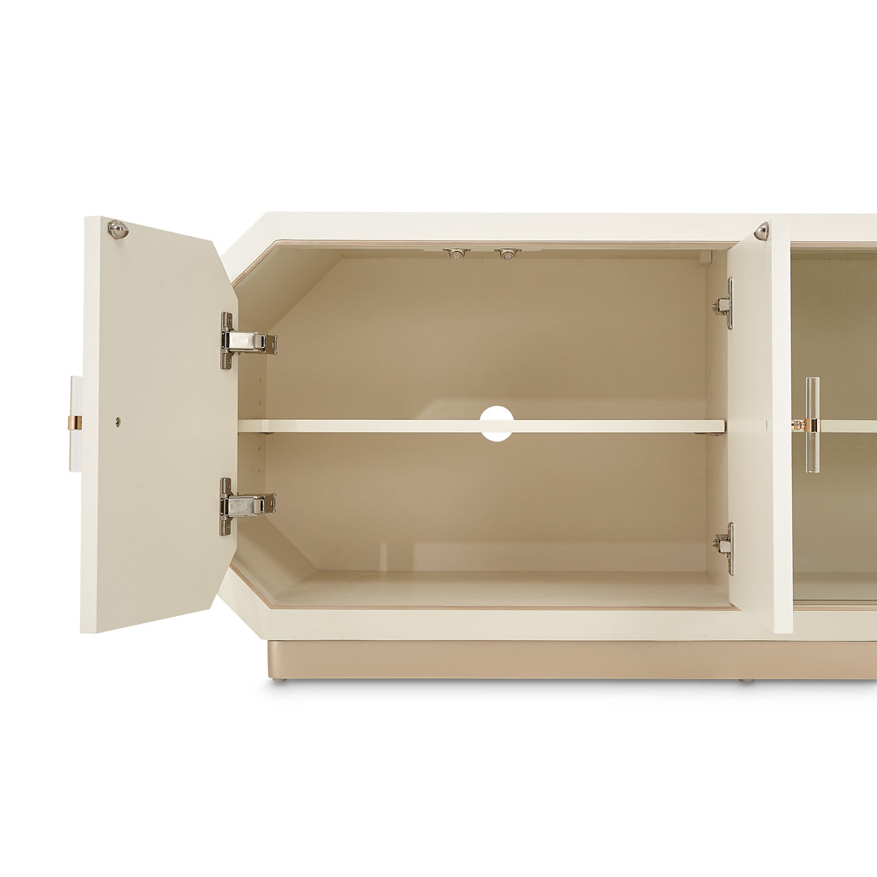 Aico Furniture - La Rachelle Media Cabinet In Medium Champagne - 9034081-136