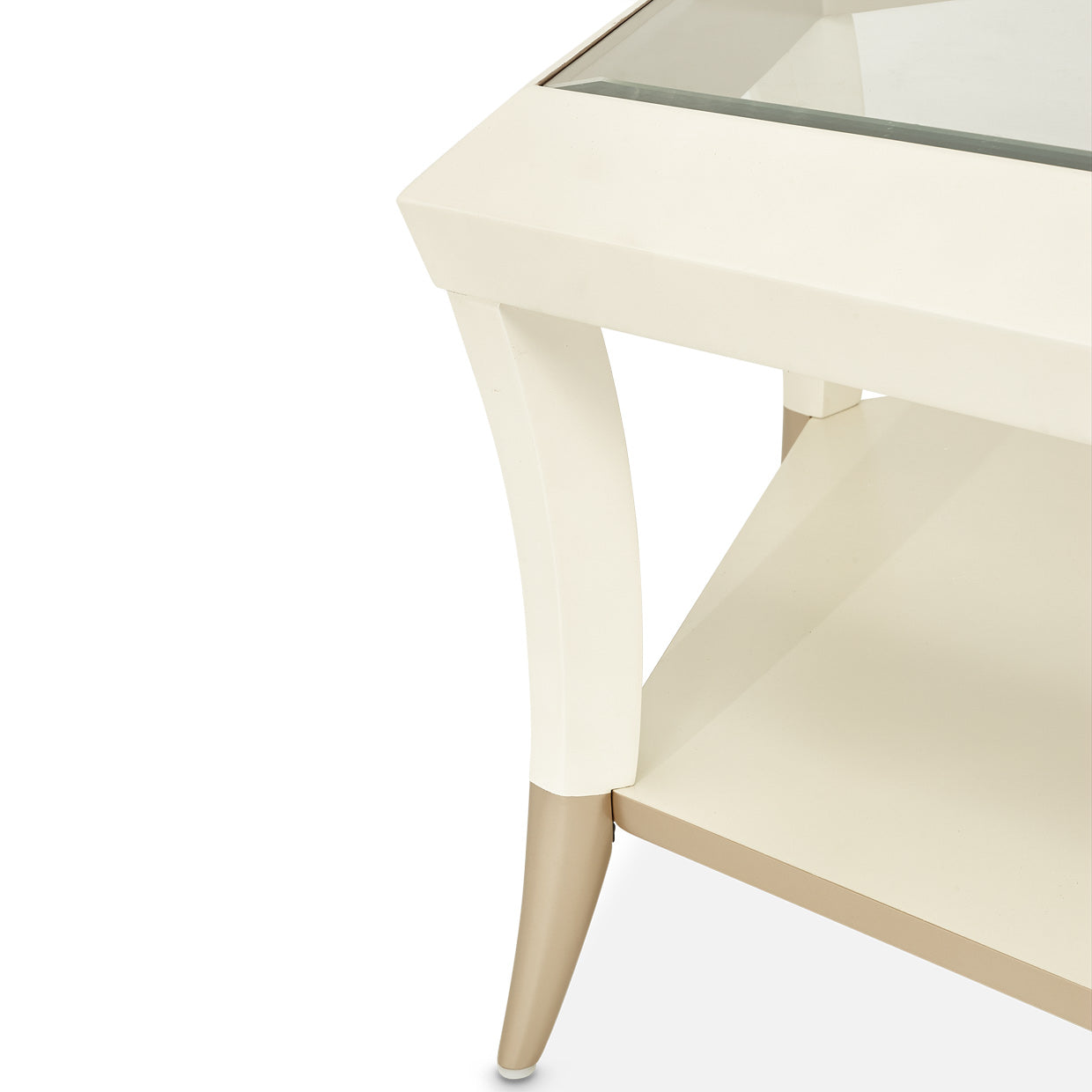 Aico Furniture - La Rachelle 3 Piece Occasional Table Set In Medium Champagne - 9034201-202-136