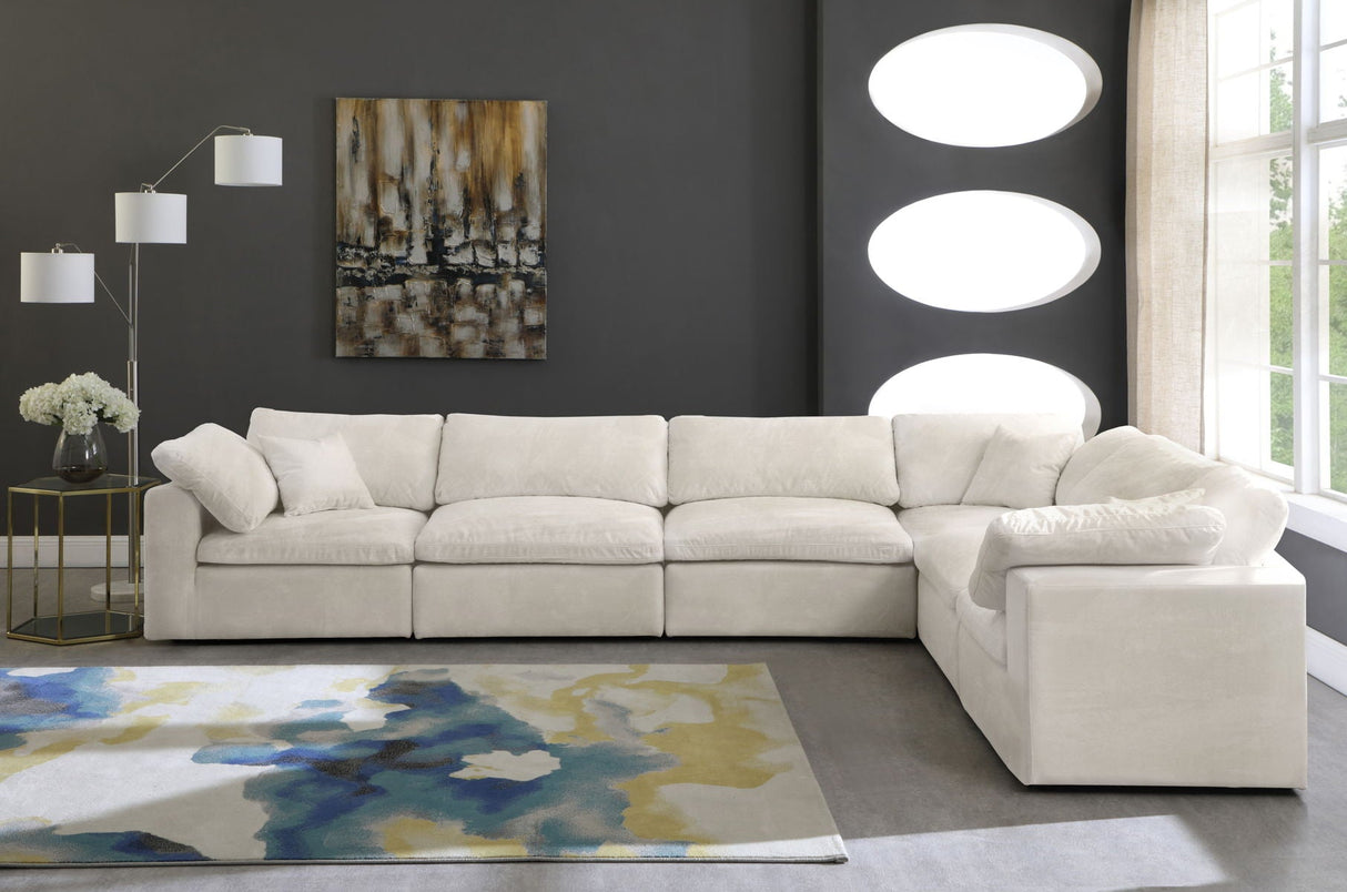 Cozy - Modular Sectional Cloud 6 Piece - Beige | Home Elegance USA
