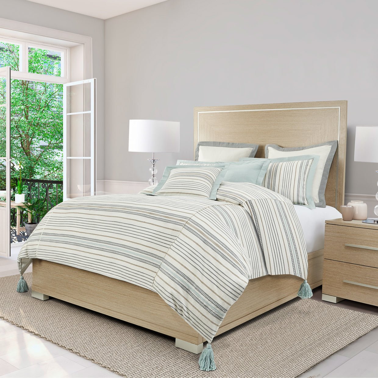 Michael Amini Laguna Ridge Panel Bed (2 Pc) - Home Elegance USA
