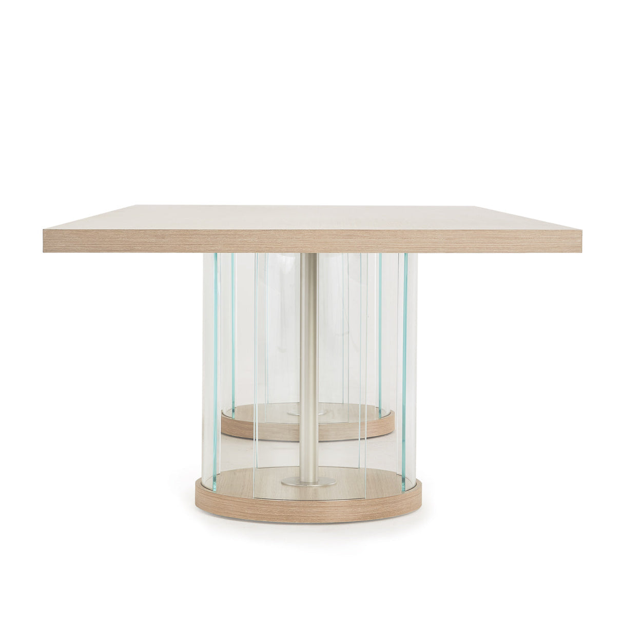 Aico Furniture - Laguna Rectangular Double Pedestal Dining Table In Washed Oak - 9083002-129