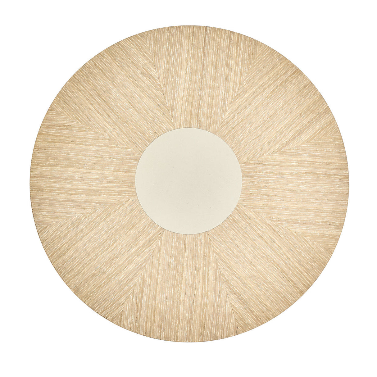 Aico Furniture - Laguna Round Chairside Table In Washed Oak - 9083222-129