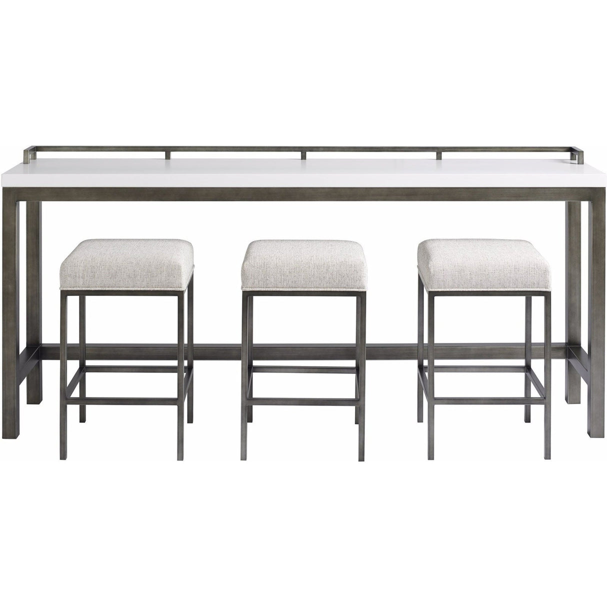 Essence Console Table with Stools Meringue Finish Accent | Universal