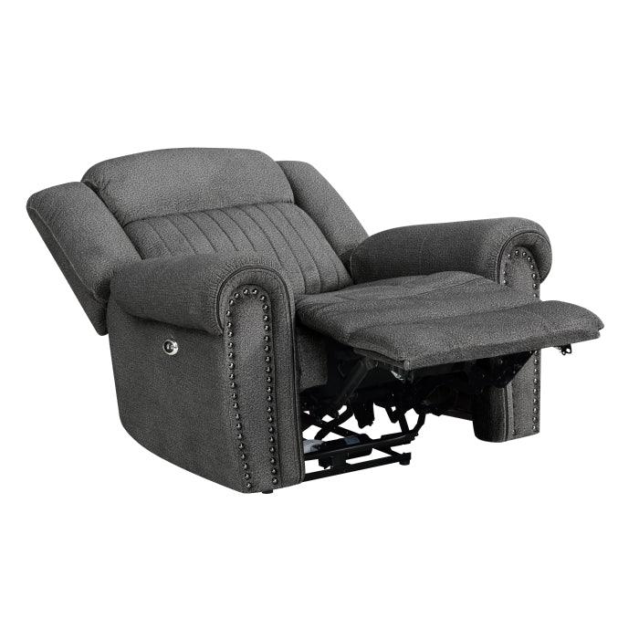 Brennen Power Reclining Chair In Charcoal 9204Cc - 1Pw | Homelegance | Home Elegance USA