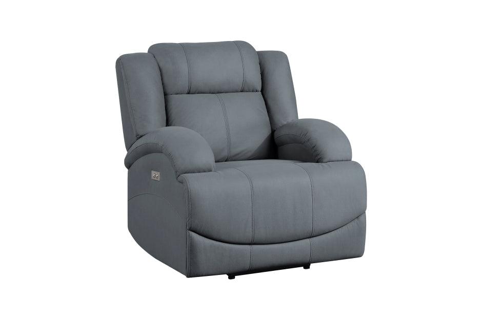 Camryn Power Reclining Chair In Graphite Blue 9207Gpb - 1Pw | Homelegance | Home Elegance USA