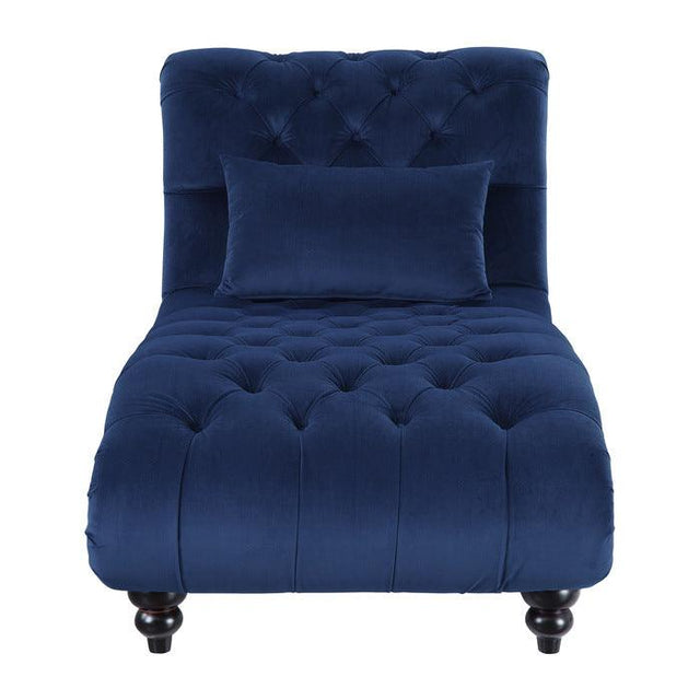 Homelegance - Rosalie Chaise In Navy Blue - 9330Bu-5
